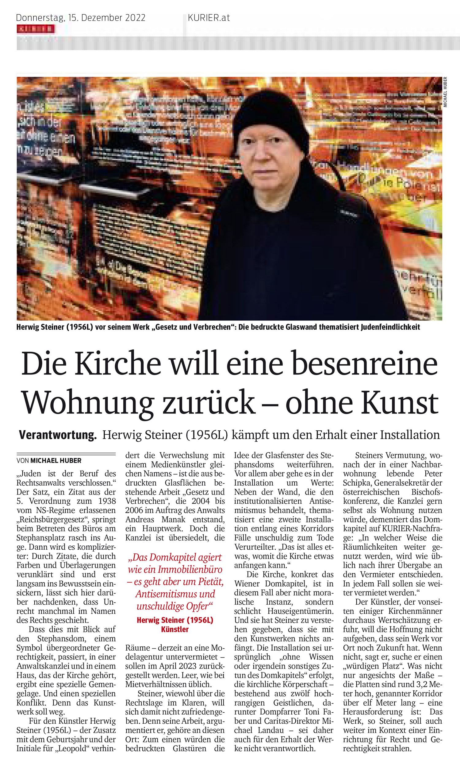 Kurier, 15.12.2022